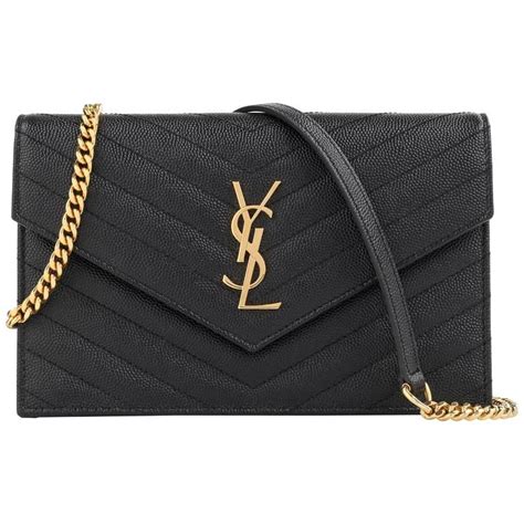 ysl monogram sunset chain wallet|YSL envelope wallet on chain.